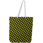 Royalty Inspired Crown Pattern Full Print Rope Handle Tote (Large)