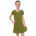 Royalty Inspired Crown Pattern Kids  Cross Web Dress