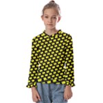 Royalty Inspired Crown Pattern Kids  Frill Detail T-Shirt