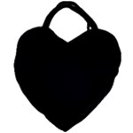 A Black And White Photo Of A Clock Tower Giant Heart Shaped Tote