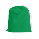 A Green Background With A White Border Drawstring Pouch (XL)