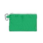 A Green Background With A White Border Canvas Cosmetic Bag (Small)