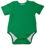 A Green Background With A White Border Baby Short Sleeve Bodysuit