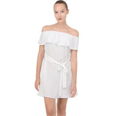 Off Shoulder Chiffon Dress 