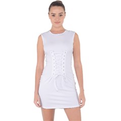 Lace Up Front Bodycon Dress 