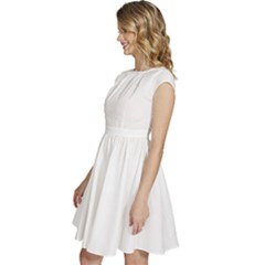 Cap Sleeve High Waist Dress 