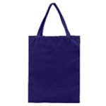 A Blue Background With A Clock On It Classic Tote Bag