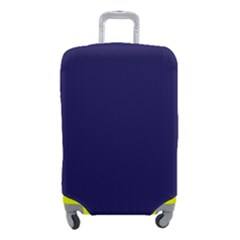 A Blue Background With A Clock On It Luggage Cover (Small) from ArtsNow.com