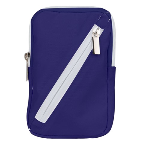 A Blue Background With A Clock On It Belt Pouch Bag (Small) from ArtsNow.com