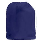 A Blue Background With A Clock On It Drawstring Pouch (3XL)