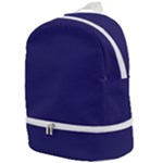 A Blue Background With A Clock On It Zip Bottom Backpack