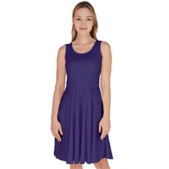 Knee Length Skater Dress With Pockets 