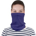 A Blue Background With A Clock On It Face Seamless Bandana (Adult)