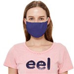 A Blue Background With A Clock On It Cloth Face Mask (Adult)