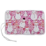 Cute Snowmen With Hats, Adoxali, Christmas Pen Storage Case (S)