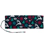 Holiday Season Pattern Roll Up Canvas Pencil Holder (M)