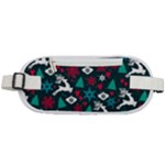 Holiday Season Pattern Rounded Waist Pouch