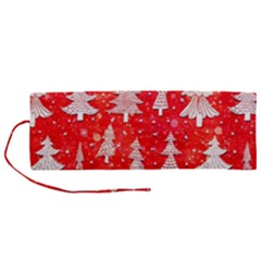 White And Red Trees, Adoxali, Christmas Roll Up Canvas Pencil Holder (M) from ArtsNow.com