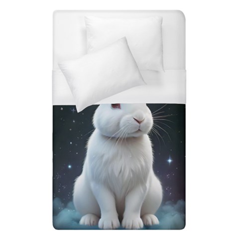 White bunny Duvet Cover (Single Size) from ArtsNow.com