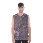 Vibrant Collage Vibes Print Men s Basketball Tank Top