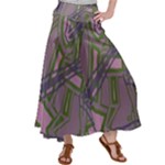 Vibrant Collage Vibes Print Women s Satin Palazzo Pants