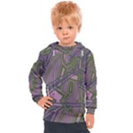 Vibrant Collage Vibes Print Kids  Hooded Pullover