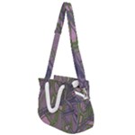 Vibrant Collage Vibes Print Rope Handles Shoulder Strap Bag