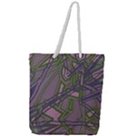 Vibrant Collage Vibes Print Full Print Rope Handle Tote (Large)