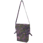 Vibrant Collage Vibes Print Folding Shoulder Bag