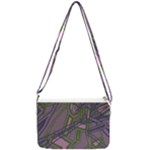 Vibrant Collage Vibes Print Double Gusset Crossbody Bag