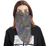 Vibrant Collage Vibes Print Face Covering Bandana (Triangle)