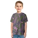 Vibrant Collage Vibes Print Kids  Sport Mesh T-Shirt