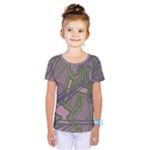 Vibrant Collage Vibes Print Kids  One Piece T-Shirt