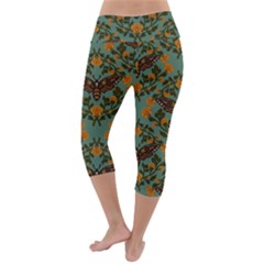 Lightweight Velour Capri Yoga Leggings 