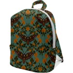 Day Of The Death Moth Zip Up Backpack