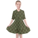 Day Of The Death Moth Scaled Kids  All Frills Chiffon Dress