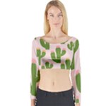 Cuctus  Long Sleeve Crop Top