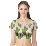 Cuctus  Short Sleeve Crop Top