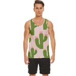 Cuctus  Men s Wide Collar Tank Top