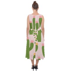 Midi Tie-Back Chiffon Dress 