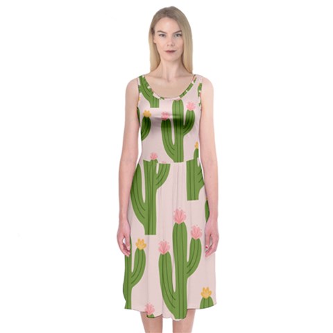 Cuctus  Midi Sleeveless Dress from ArtsNow.com