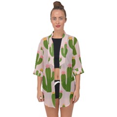 Open Front Chiffon Kimono 