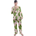 Cuctus  Men s Long Sleeve Satin Pajamas Set