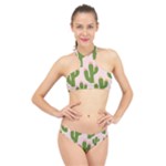 Cuctus  High Neck Bikini Set