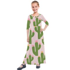 Kids  Quarter Sleeve Maxi Dress 