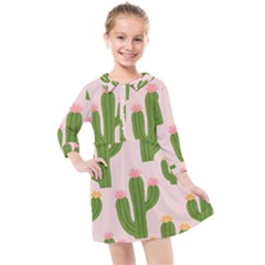 Kids  Quarter Sleeve Shirt Dress 