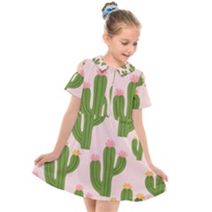 Kids  Short Sleeve Shirt Dress 