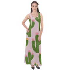 Sleeveless Velour Maxi Dress 