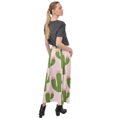 Velour Split Maxi Skirt 