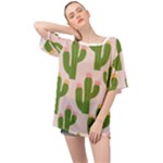 Cuctus  Oversized Chiffon Top